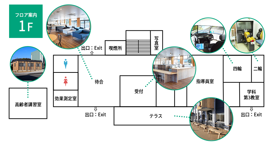 フロア案内1F